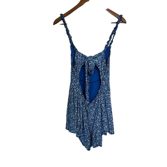 Princess Polly Thunderclouds Blue Floral Summer Romper, 8 - Picture 3 of 11